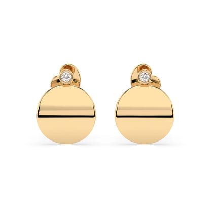 Minimalism Earring (Round), 0.04 ct — 102-10067