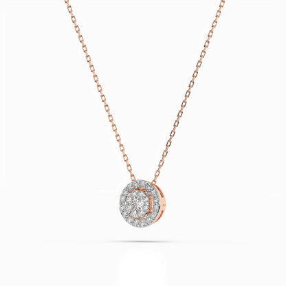 Illusion Necklace (Round), 0.1 ct — 104-10002(3.0)