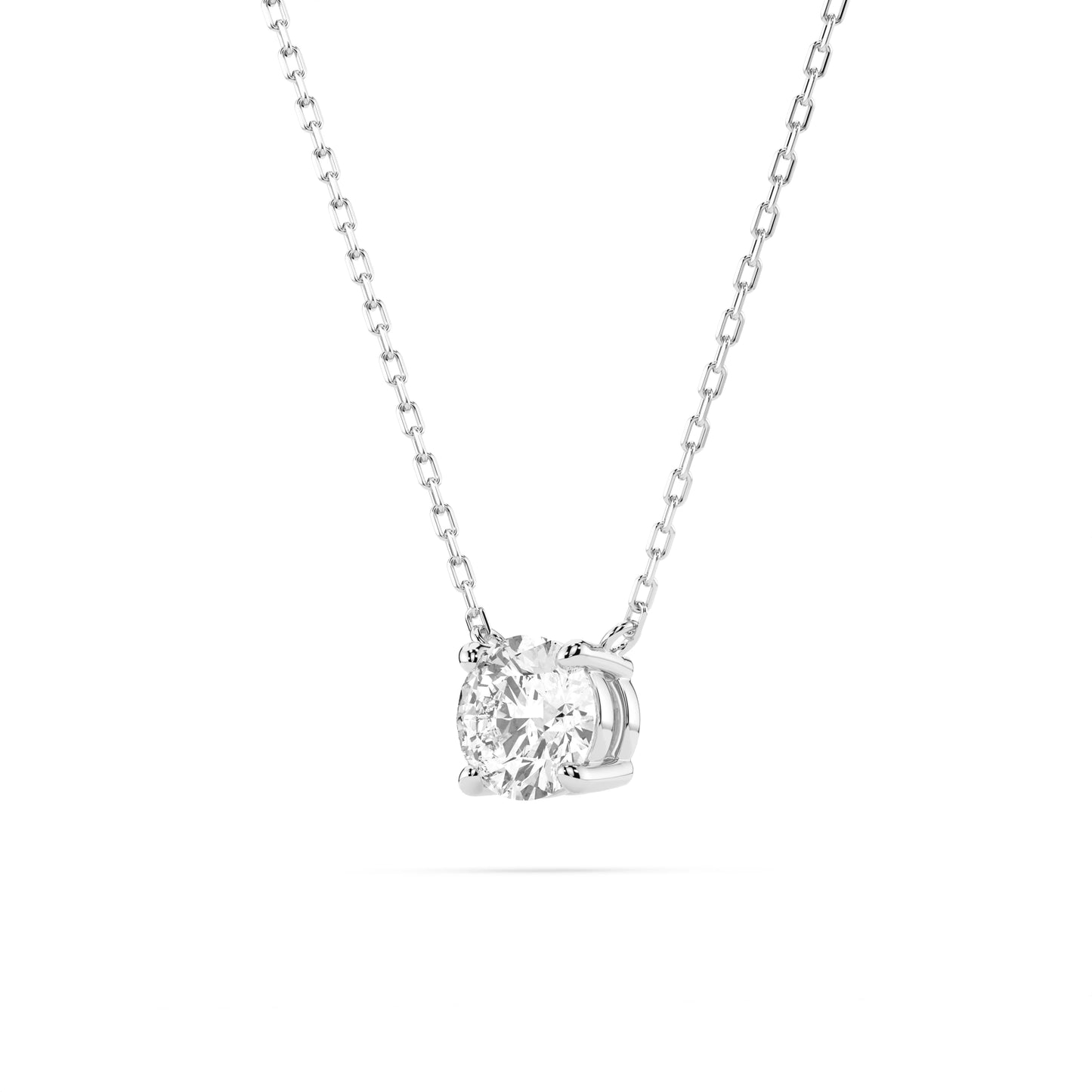 Solitaire Necklace (Round), 0.3 ct — 104-10040(4.2)