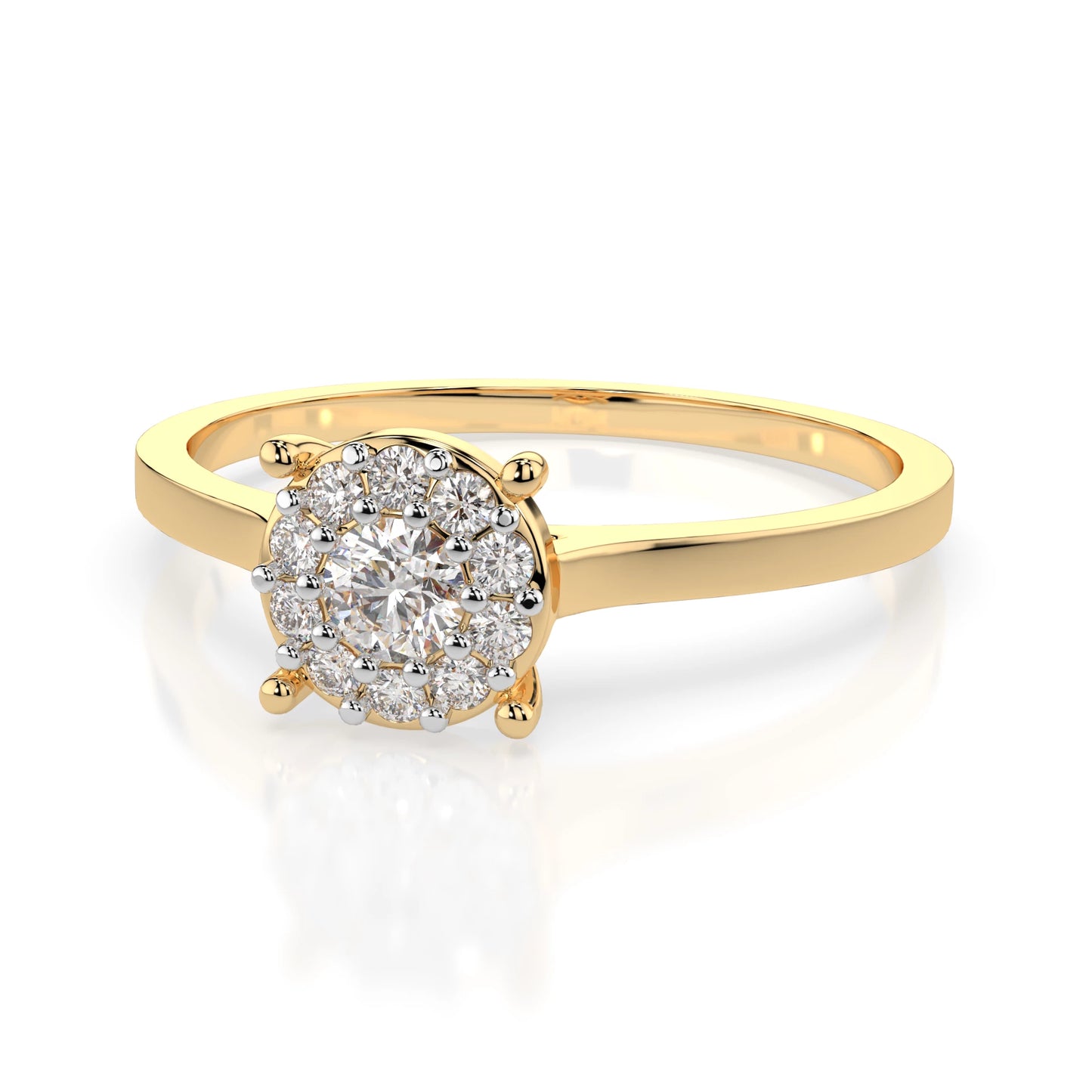 Solitaire Eternity Ring (Round), 0.1 ct — 101-10017/1(3.0)