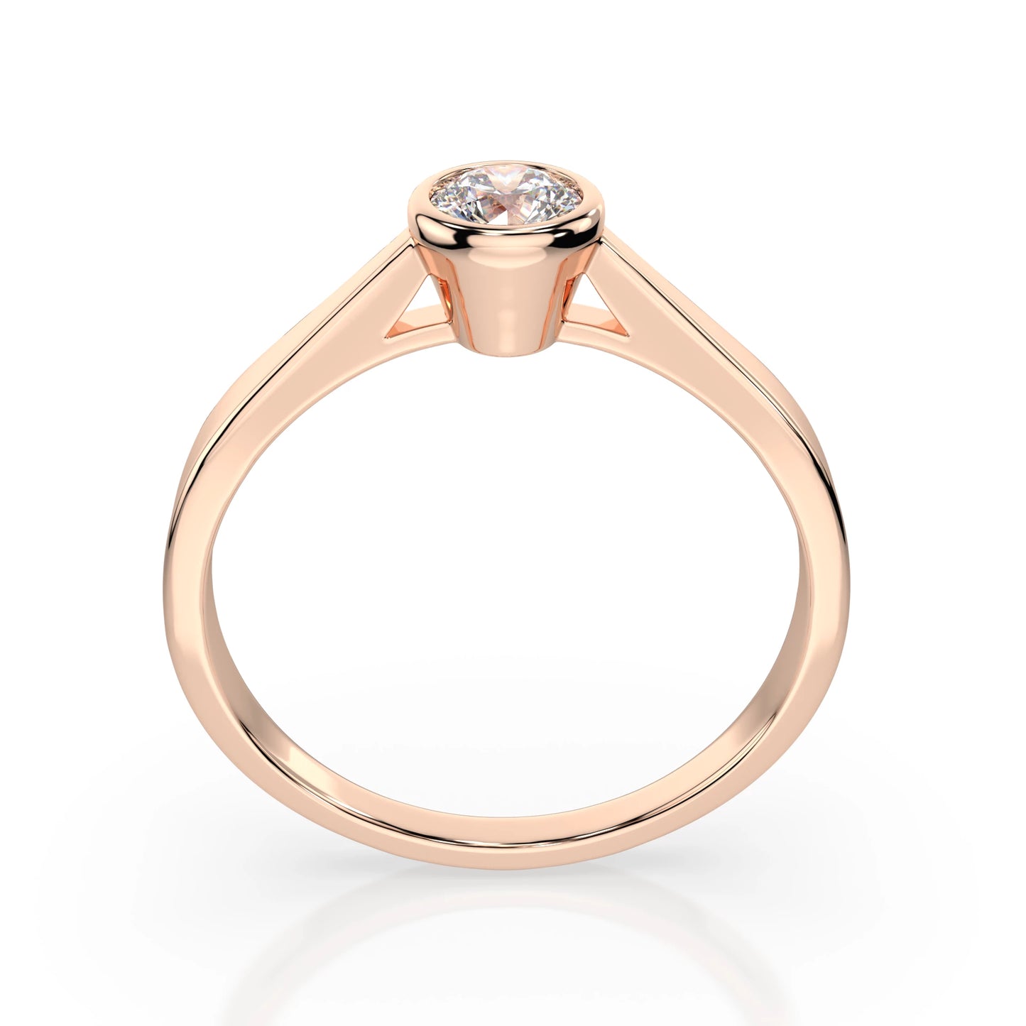 Solitaire Ring (Round), 0.2 ct — 101-10010(3.7)