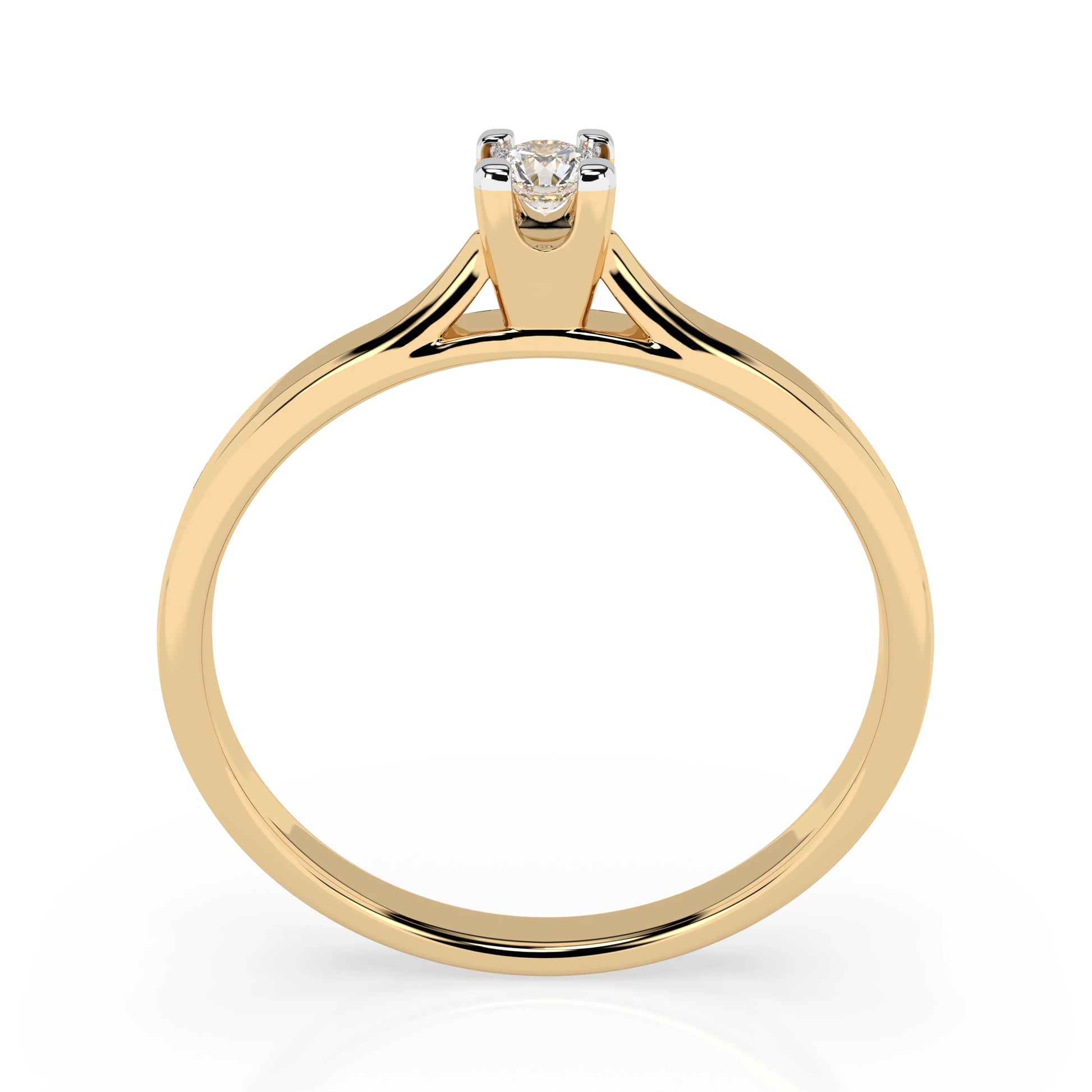 Solitaire Ring (Round), 0.06 ct — 101-10034(2.5)