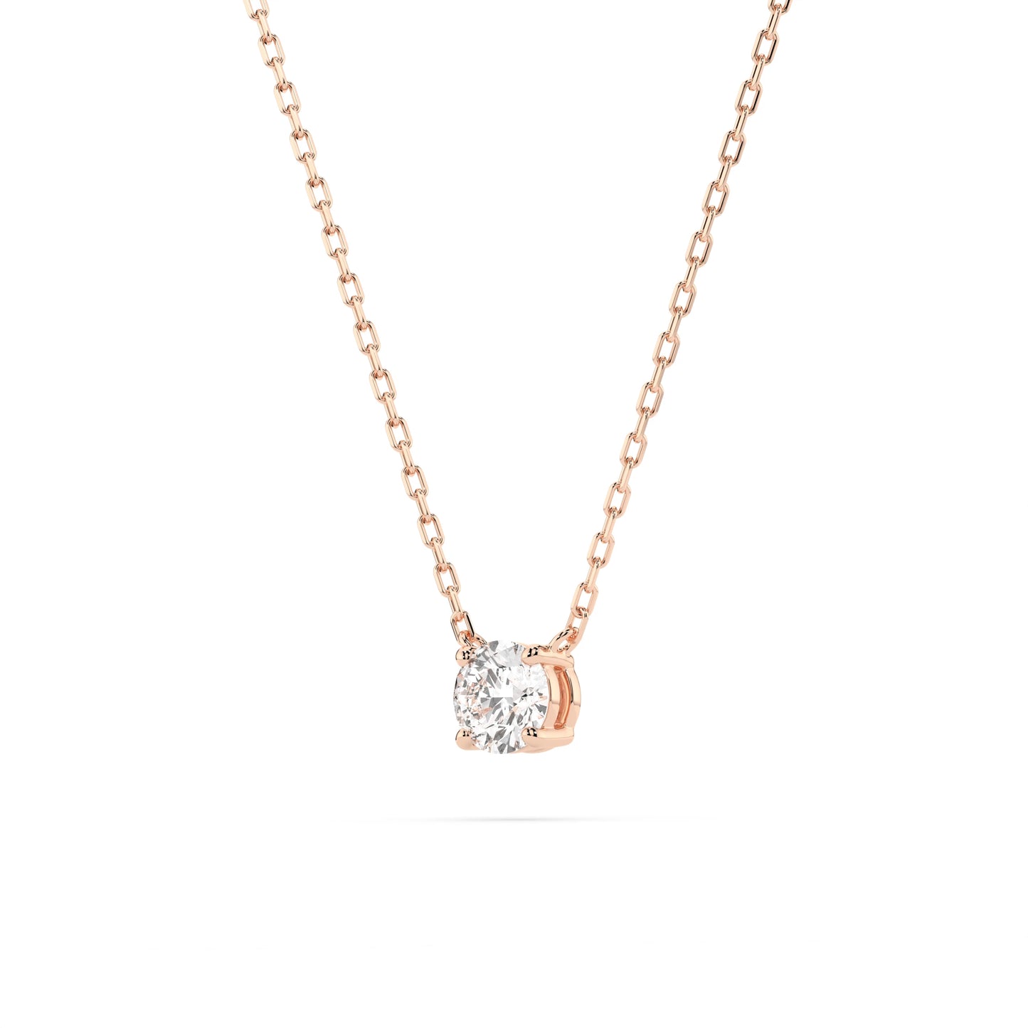 Solitaire Necklace (Round), 0.1 ct — 104-10040(3.0)
