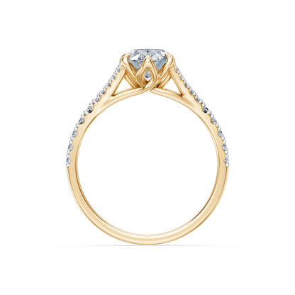 Oval Lab Grown Diamond Micro Pave Eternity Ring 1.5ct by Qutahia Jewellery