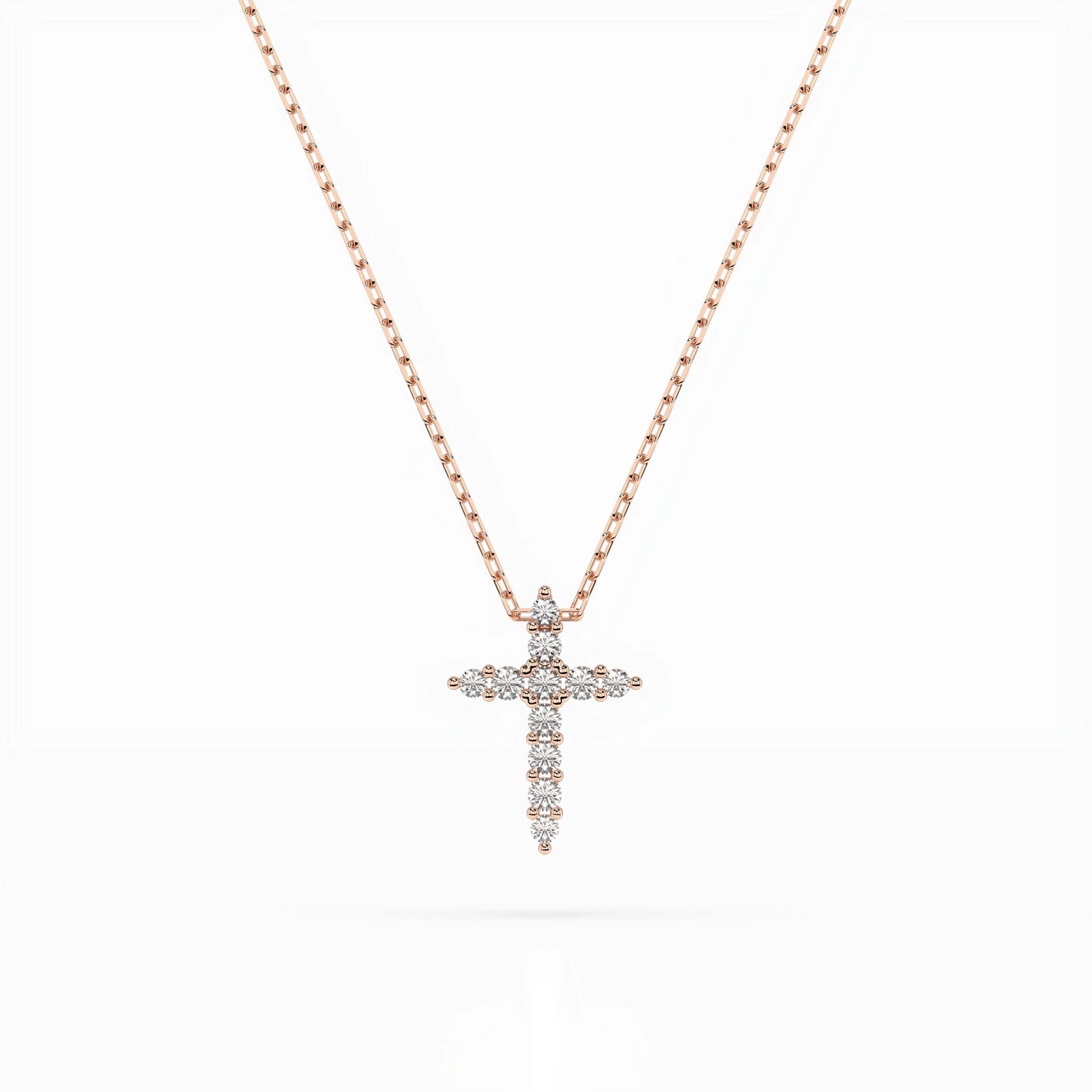 Minimalism Necklace (Round), 0.07 ct — 104-10020