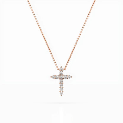 Minimalism Necklace (Round), 0.07 ct — 104-10020