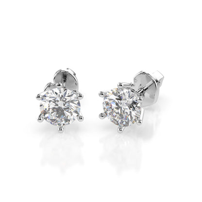 Solitaire Butterfly Earring (Round), 1.0 ct — 102-10151(5.1)