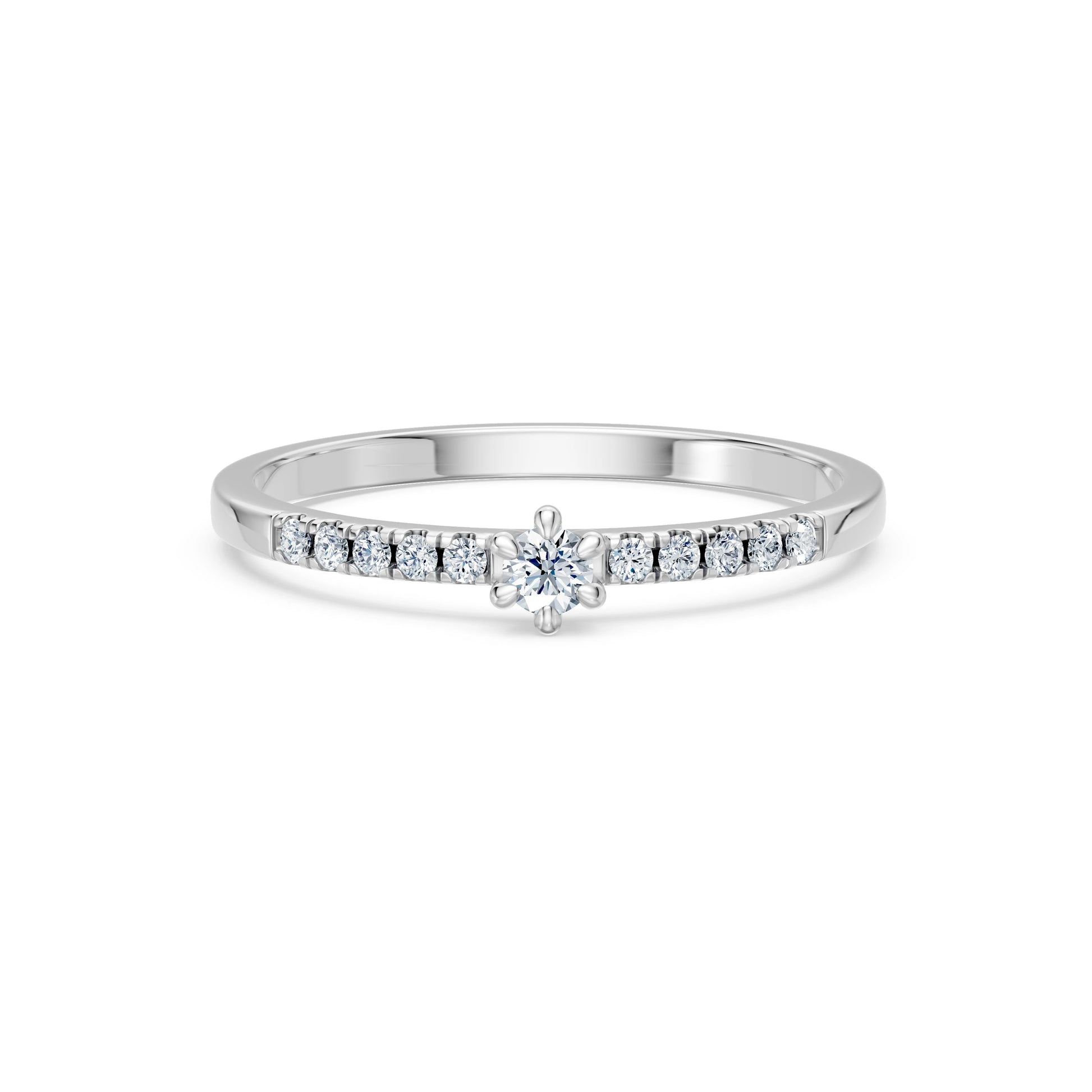 Solitaire Eternity Ring, 0.07 ct — 101-10126/4(2.6)