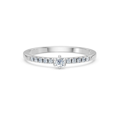 Solitaire Eternity Ring, 0.07 ct — 101-10126/4(2.6)
