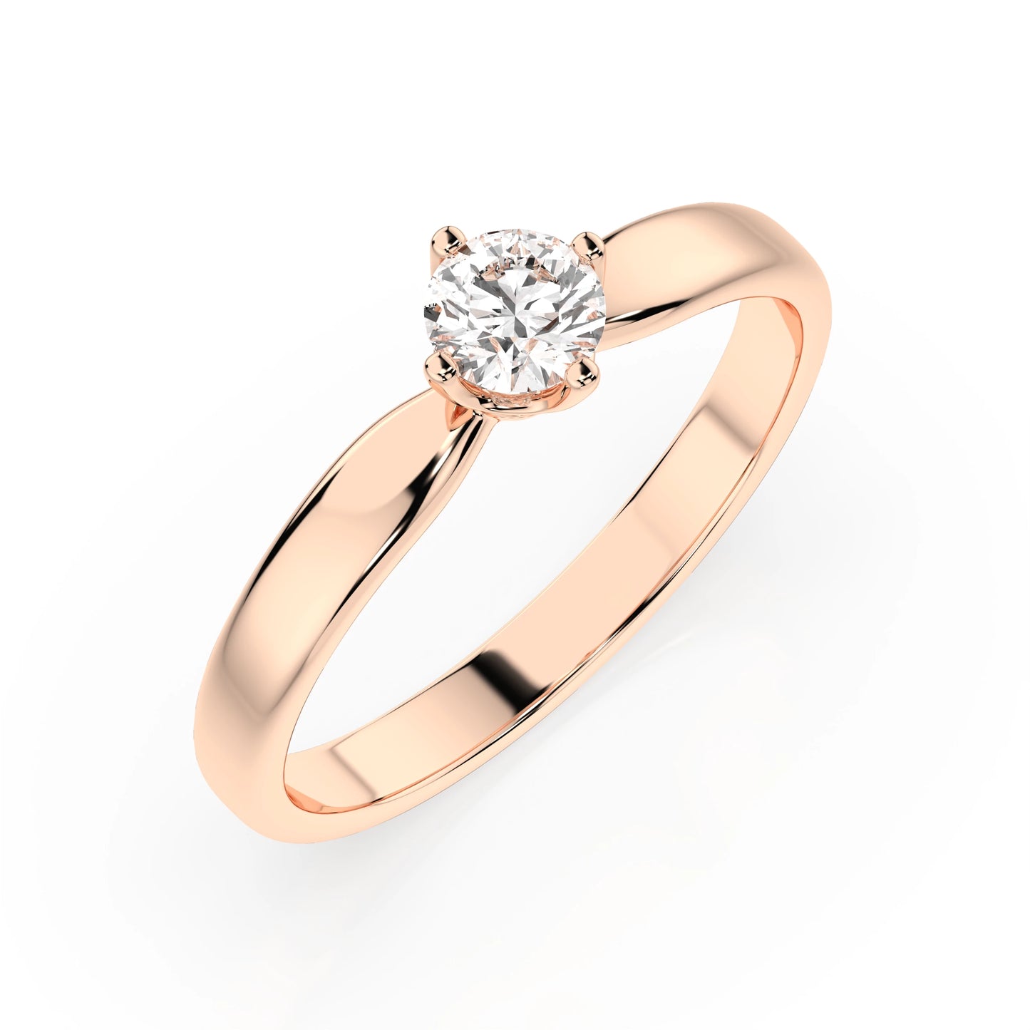 Solitaire Ring (Round), 0.25 ct — 101-10041(4.0)