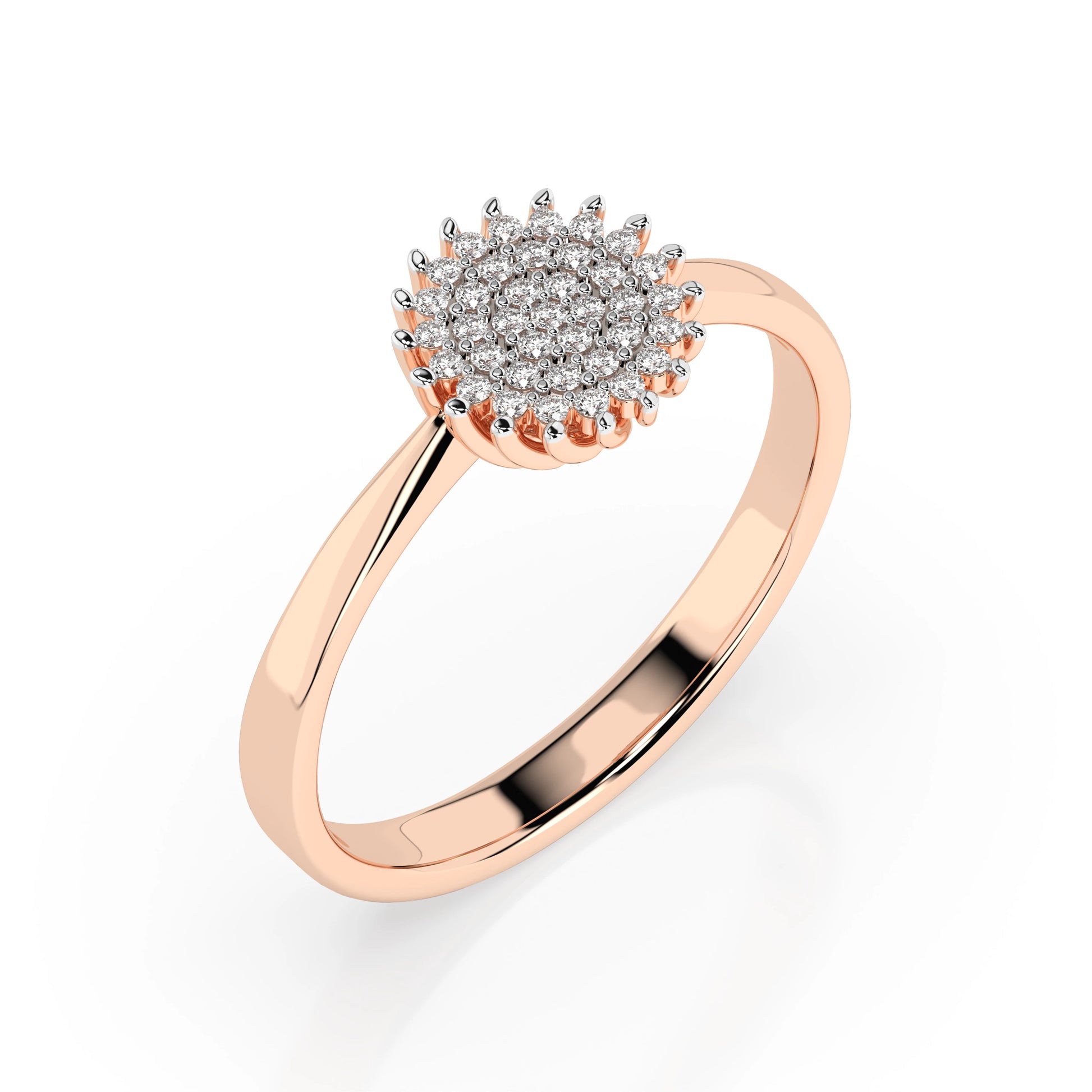 Illusion Ring (Round), 0.15 ct — 101-10171