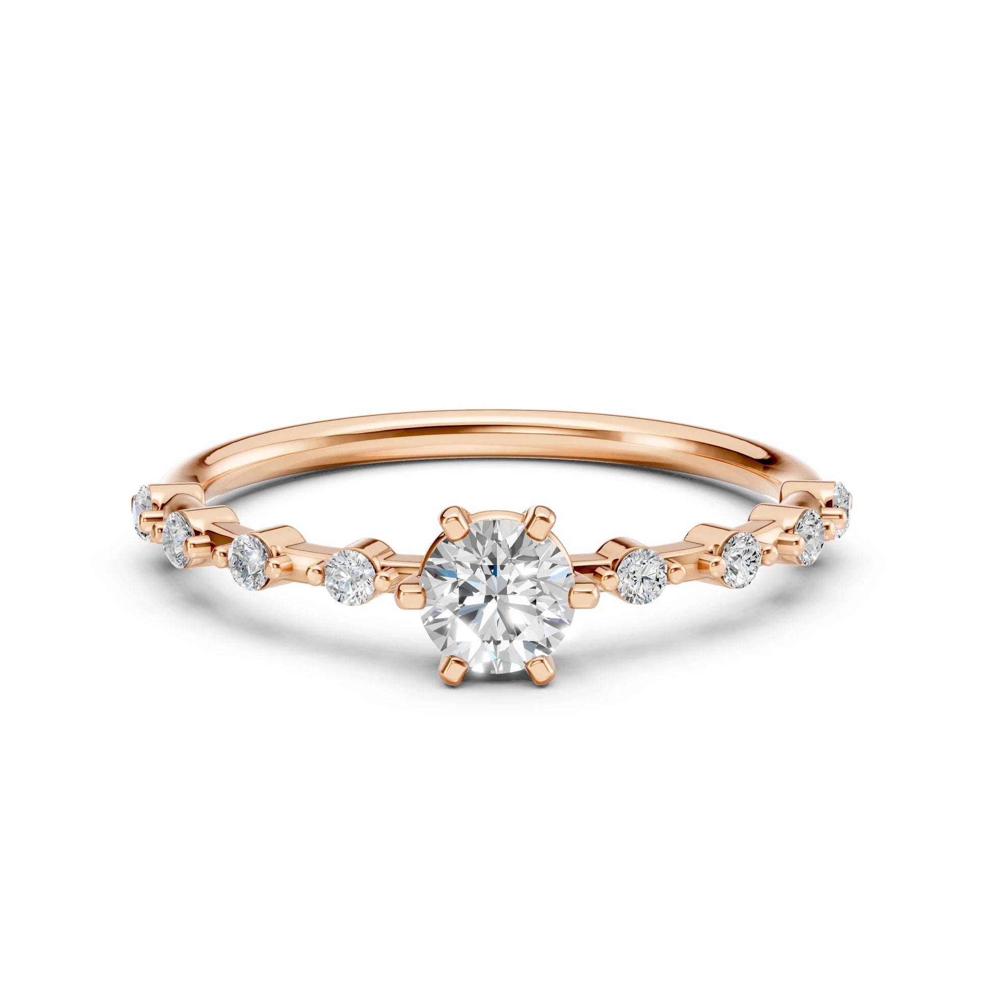 Solitaire Eternity Ring (Round), 0.4 ct — 101-10144(4.7)