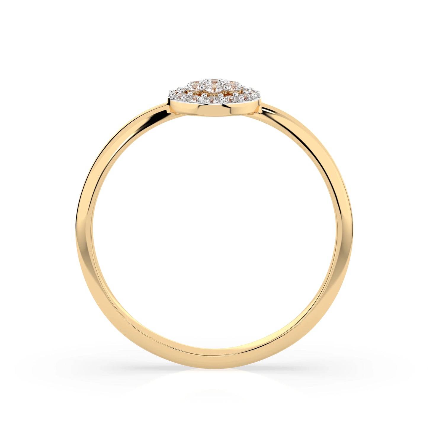 Illusion Ring (Round), 0.08 ct — 101-10072