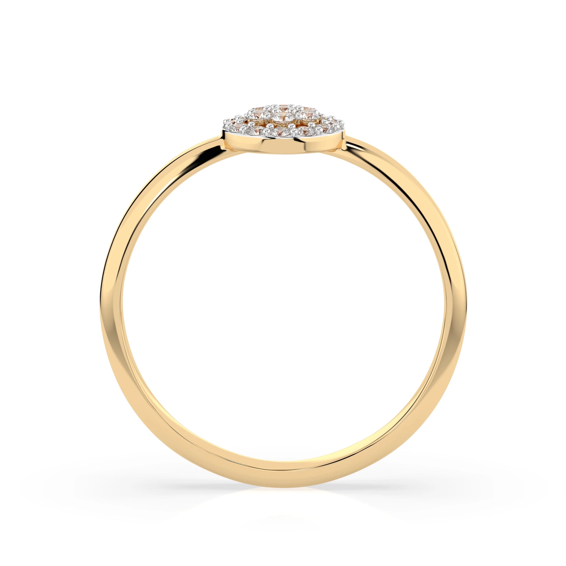 Illusion Ring (Round), 0.08 ct — 101-10072