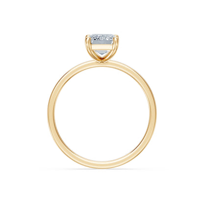 Emerald Lab Grown Diamond Solitaire Engagement Ring 1.5ct by Qutahia Jewellery