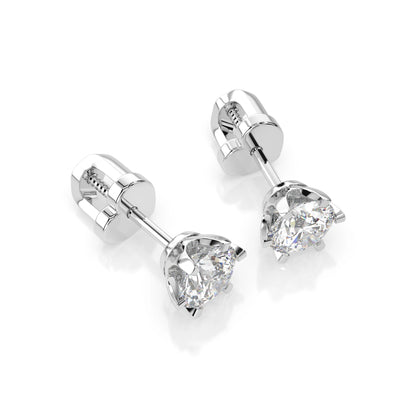 Solitaire Butterfly Earring (Round), 1.0 ct — 102-10040/1(5.1)