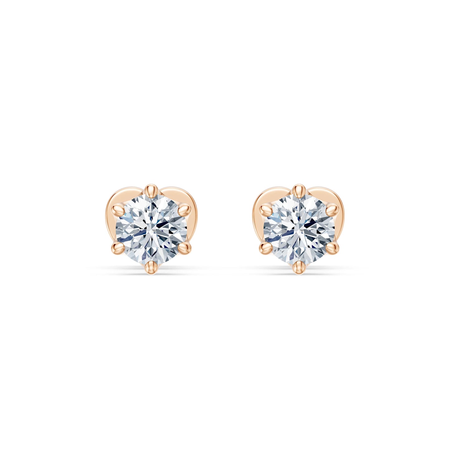 Solitaire Butterfly Earring, 0.6 ct — 102-10040/1(4.2)