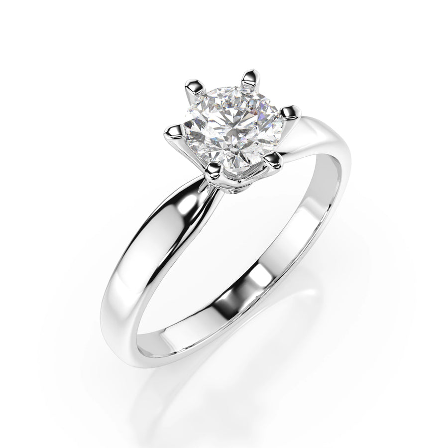 Solitaire Ring (Round), 0.7 ct — 101-10040(5.7)