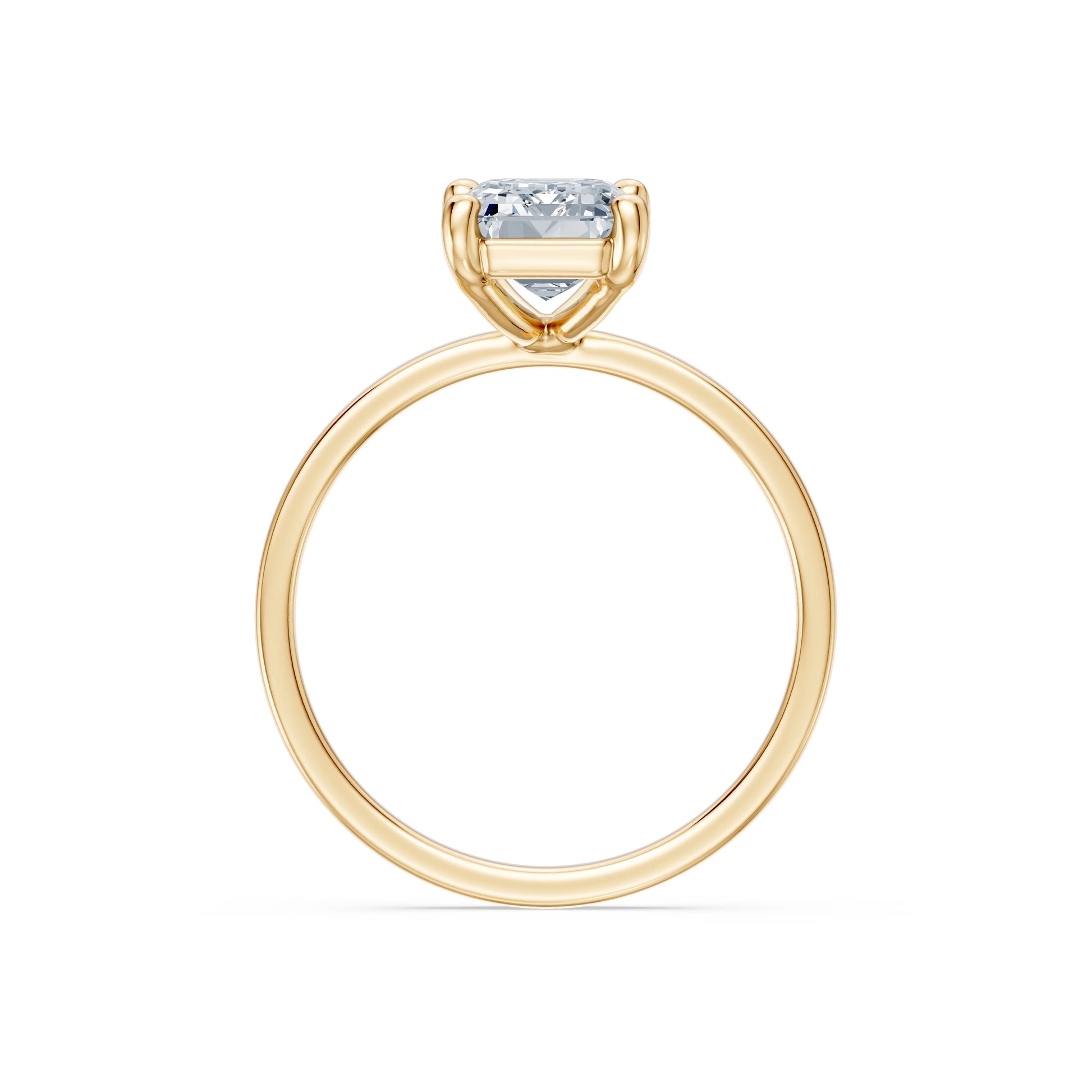 Emerald Lab Grown Diamond Solitaire Engagement Ring 2.0ct by Qutahia Jewellery