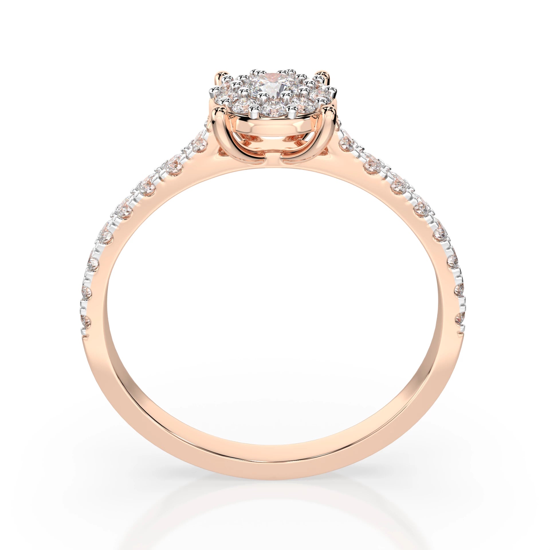 Solitaire Eternity Ring (Round), 0.1 ct — 101-10017(3.0)