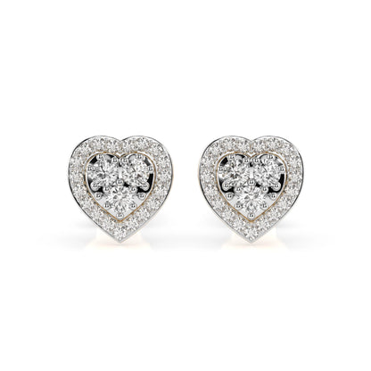 Illusion Earring (Round), 0.17 ct — 102-10096