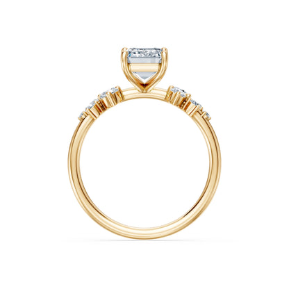 Emerald Lab Grown Diamond Classic Pave Eternity Ring 2.0ct by Qutahia Jewellery