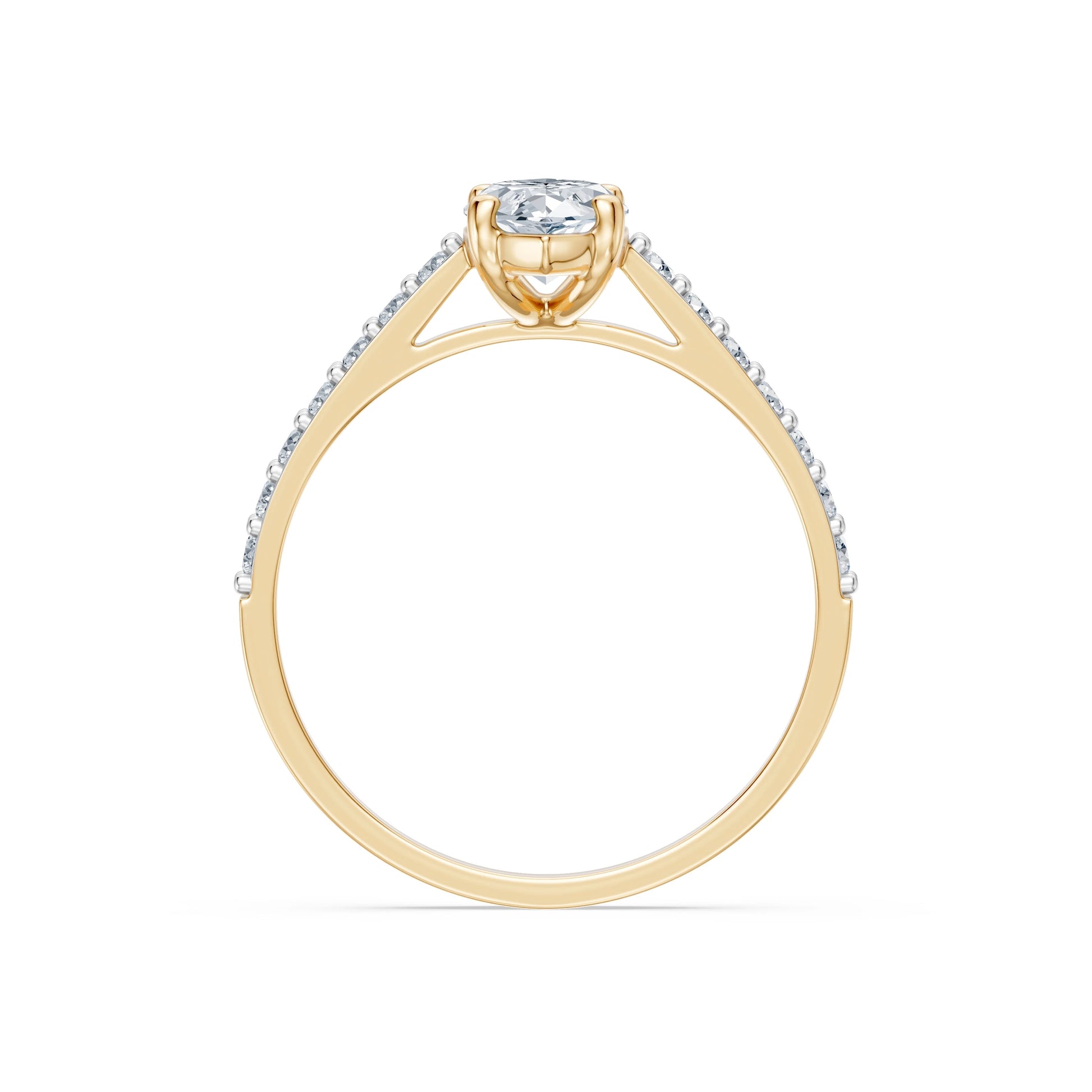 Marquise Lab Grown Diamond Slim Pave Eternity Ring 1.0ct by Qutahia Jewellery