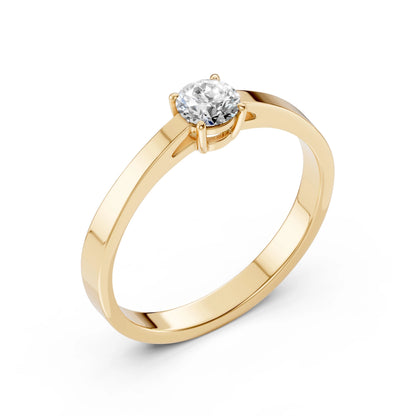 Solitaire Ring (Round), 0.4 ct — 101-10012/1(4.7)