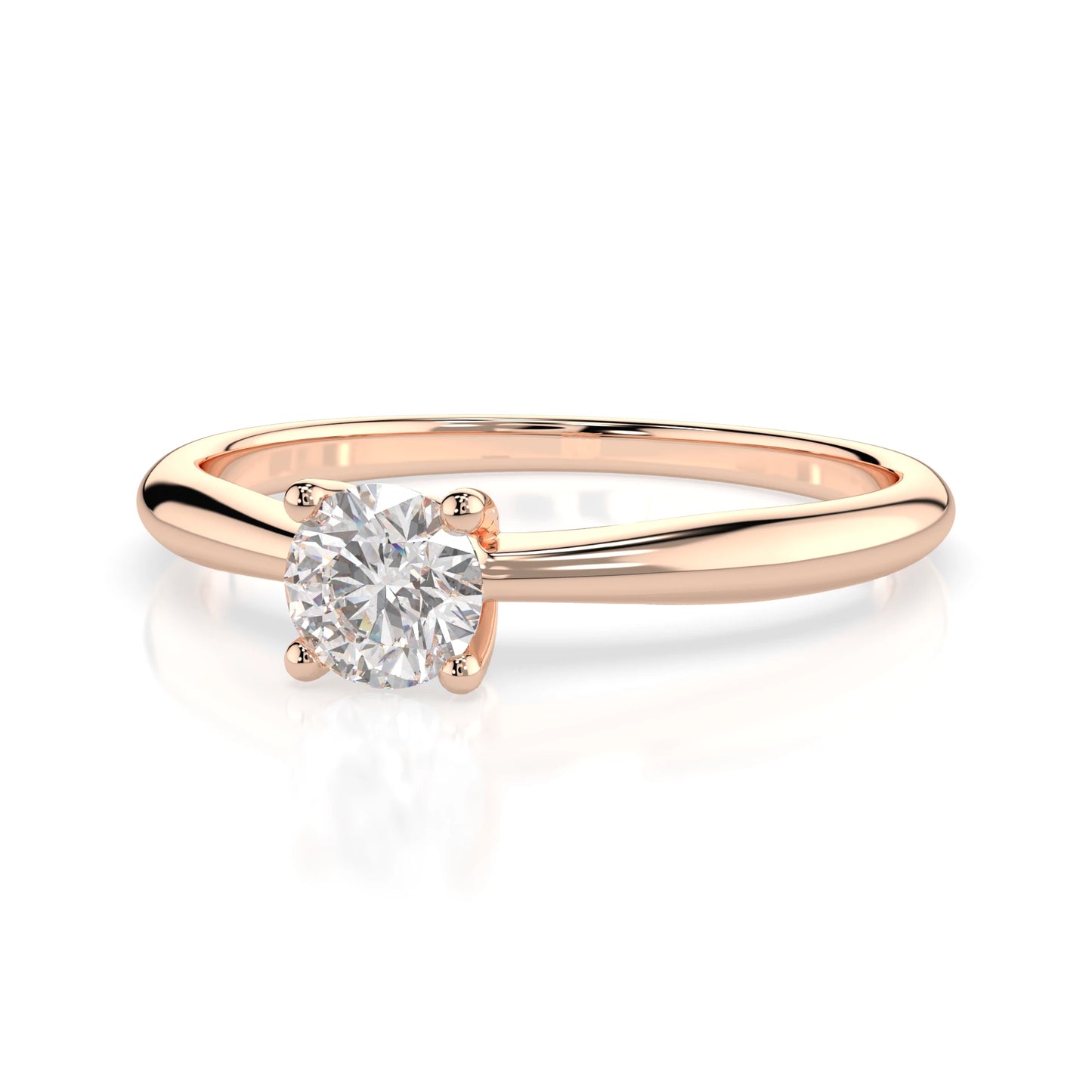 Solitaire Ring (Round), 0.3 ct — 101-10021(4.2)