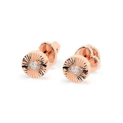 Minimalism Earring (Round), 0.04 ct — 102-10049