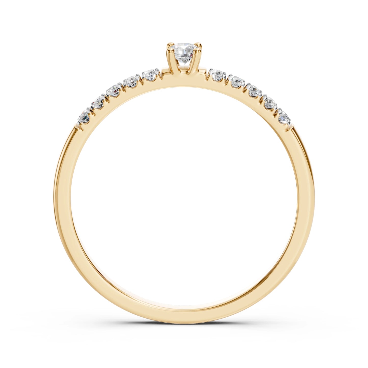 Solitaire Eternity Ring (Round), 0.07 ct — 101-10126/2(2.6)