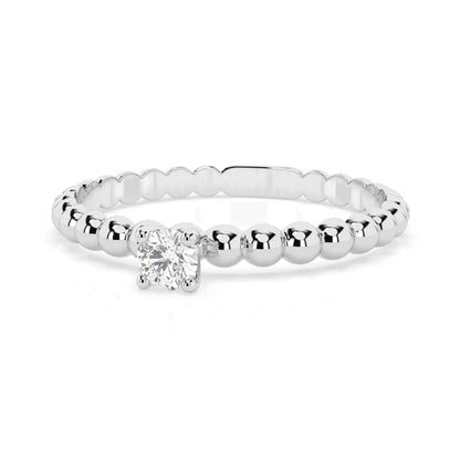 Solitaire Ring (Round), 0.08 ct — 101-10039(2.7)
