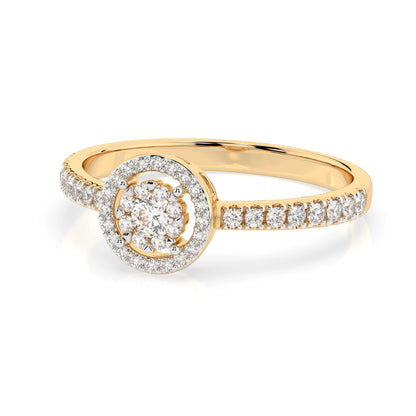 Illusion Ring (Round), 0.1 ct — 101-10018(3.0)