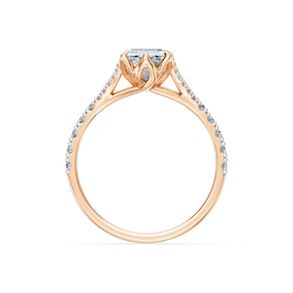 Emerald Lab Grown Diamond Micro Pave Eternity Ring 2.0ct by Qutahia Jewellery