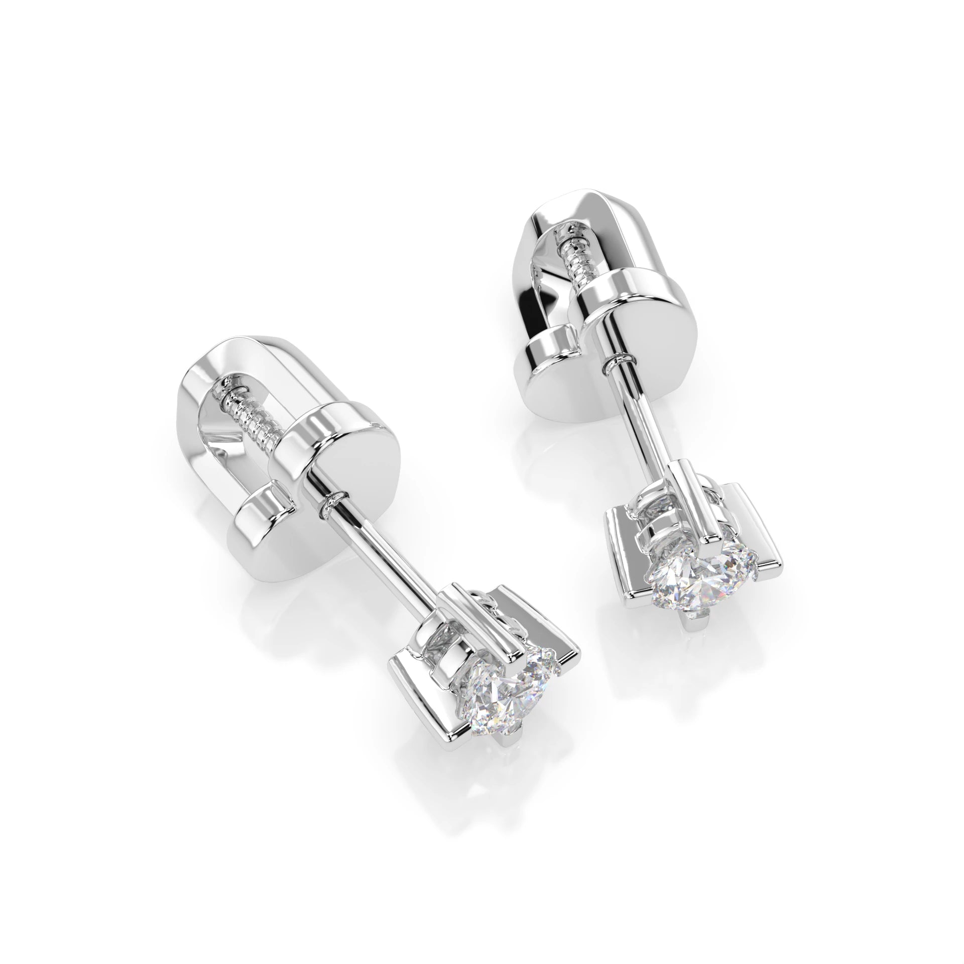 Solitaire Butterfly Earring (Round), 0.2 ct — 102-10025(3.0)