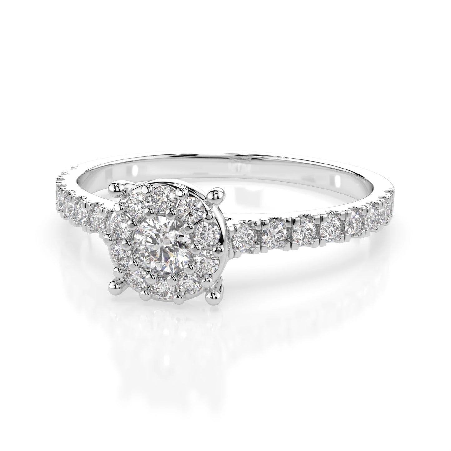 Solitaire Eternity Ring (Round), 0.1 ct — 101-10017(3.0)