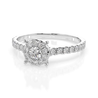 Solitaire Eternity Ring (Round), 0.1 ct — 101-10017(3.0)