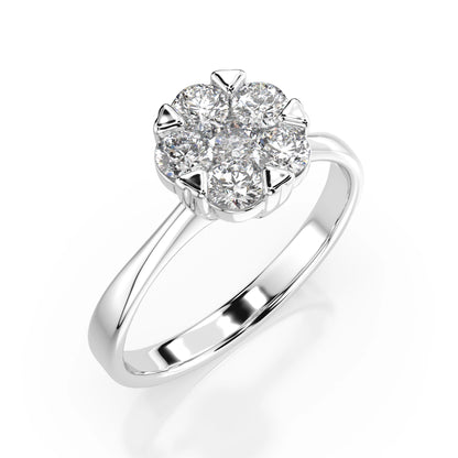 Illusion Ring (Round), 0.15 ct — 101-10015/1(3.4)