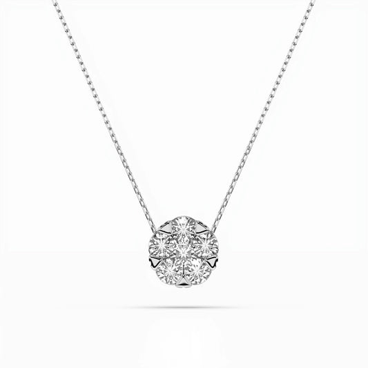 Illusion Necklace (Round), 0.15 ct — 104-10033(3.4)