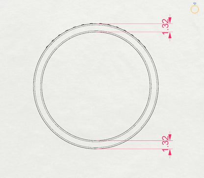 Eternity Ring (Round), 0.04 ct — 101-10065