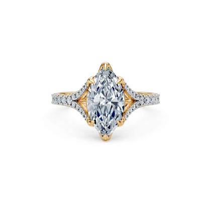 Marquise Lab Grown Diamond Micro Pave Eternity Ring 2.0ct by Qutahia Jewellery