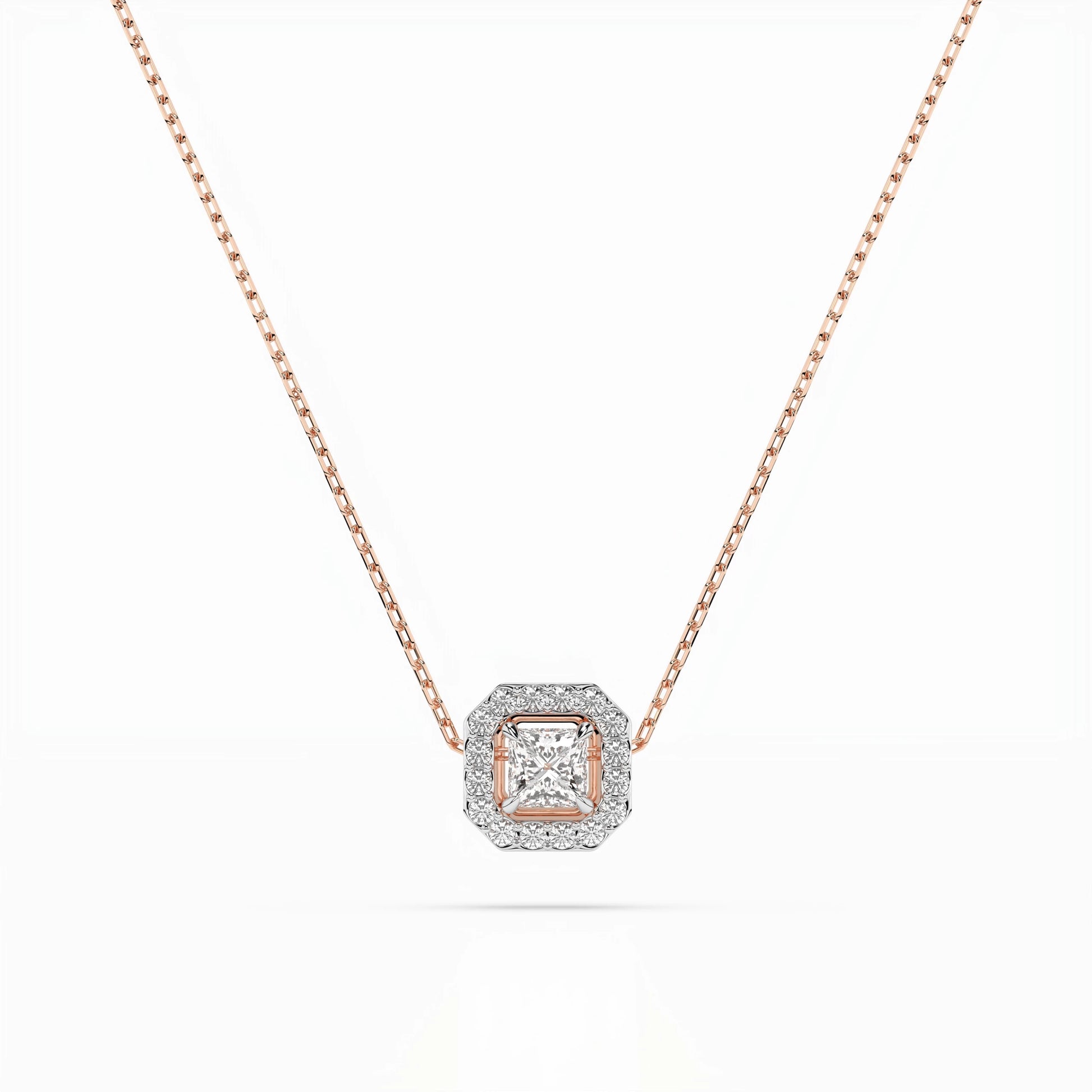 Solitaire Eternity Necklace (Princess), 0.17 ct — 104-10045(3.0)PR