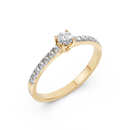 Solitaire Eternity Ring (Round), 0.2 ct — 101-10094(3.7)