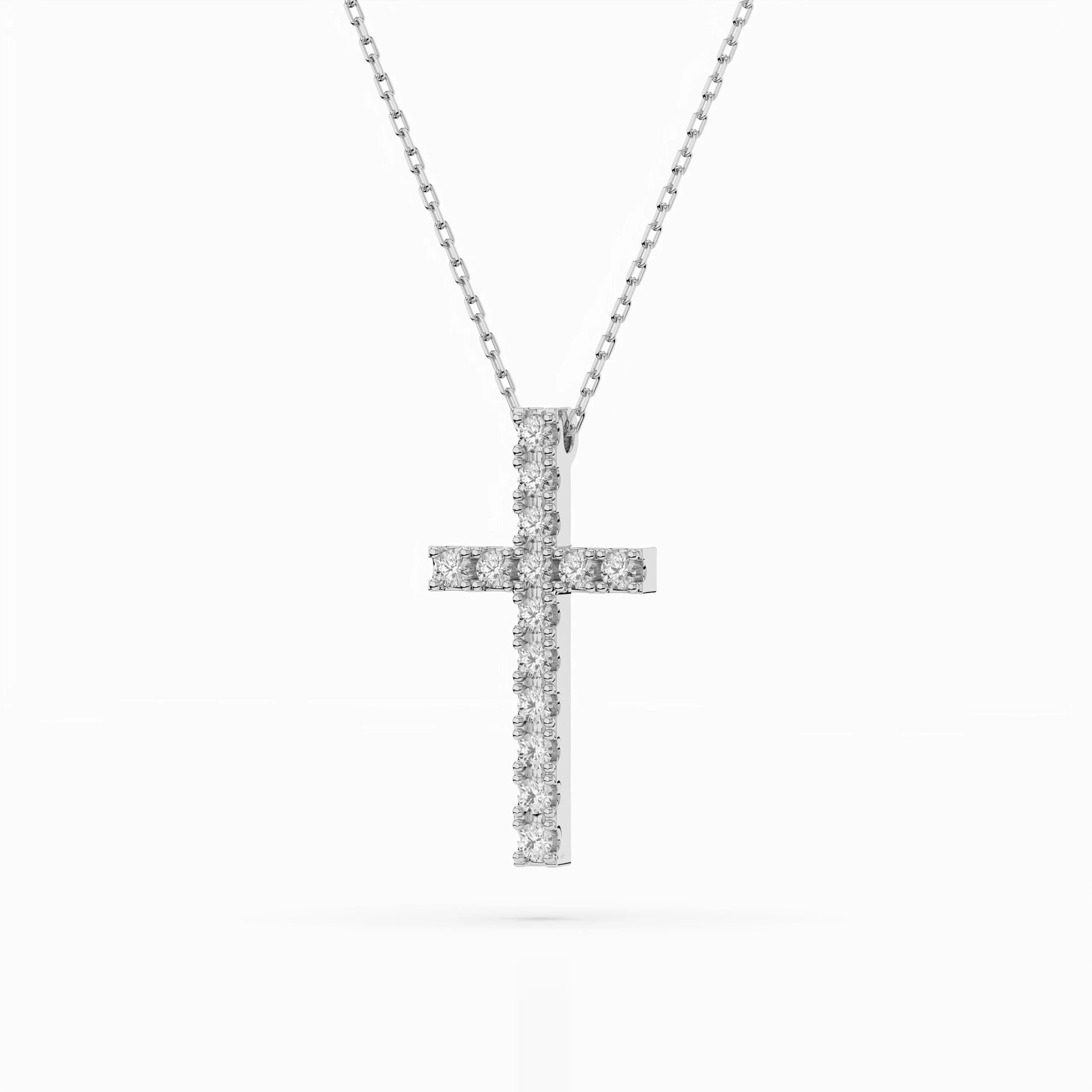 Minimalism Necklace (Round), 0.2 ct — 104-10025