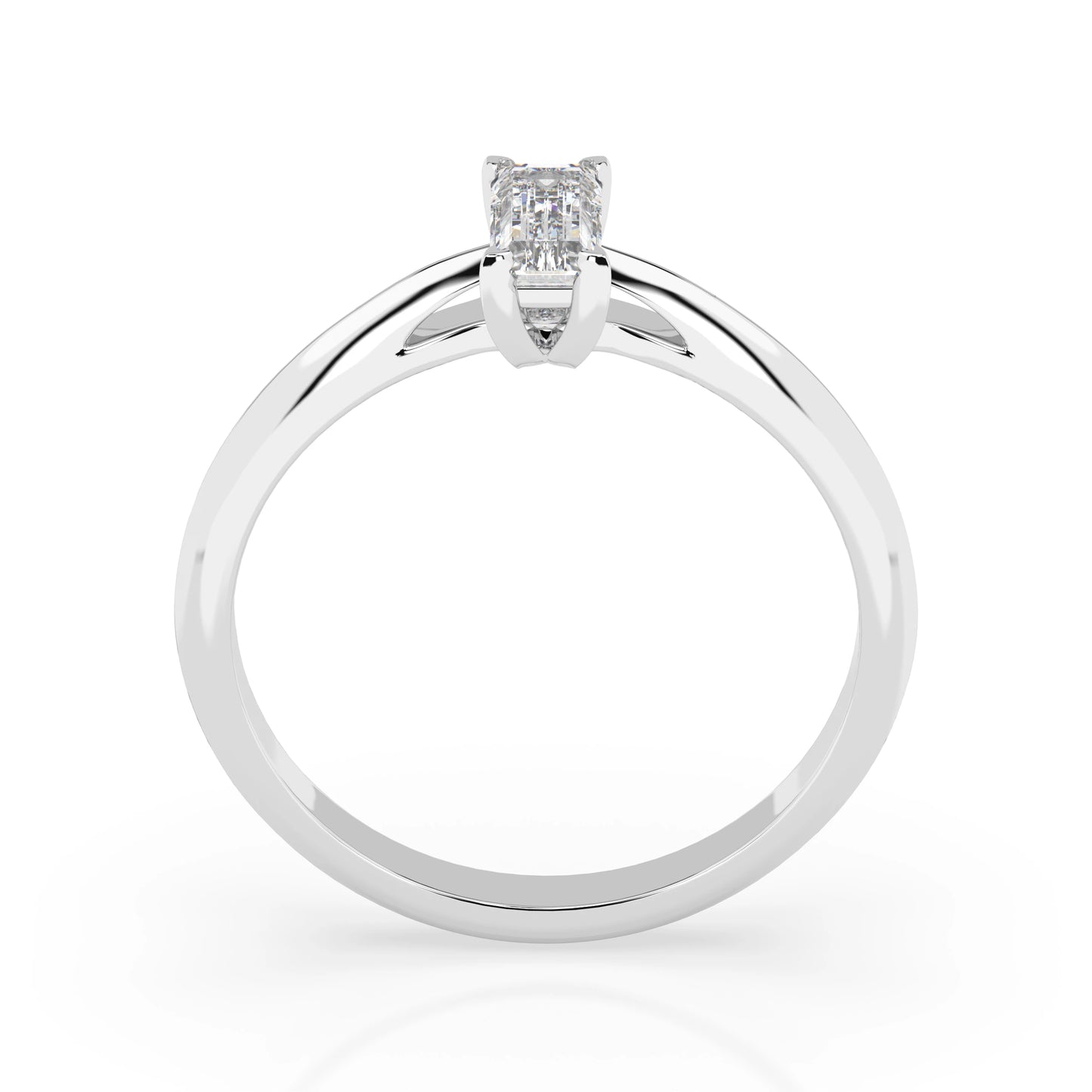 Solitaire Ring (Baguette), 0.3 ct — 101-10190(0.30)BAQ