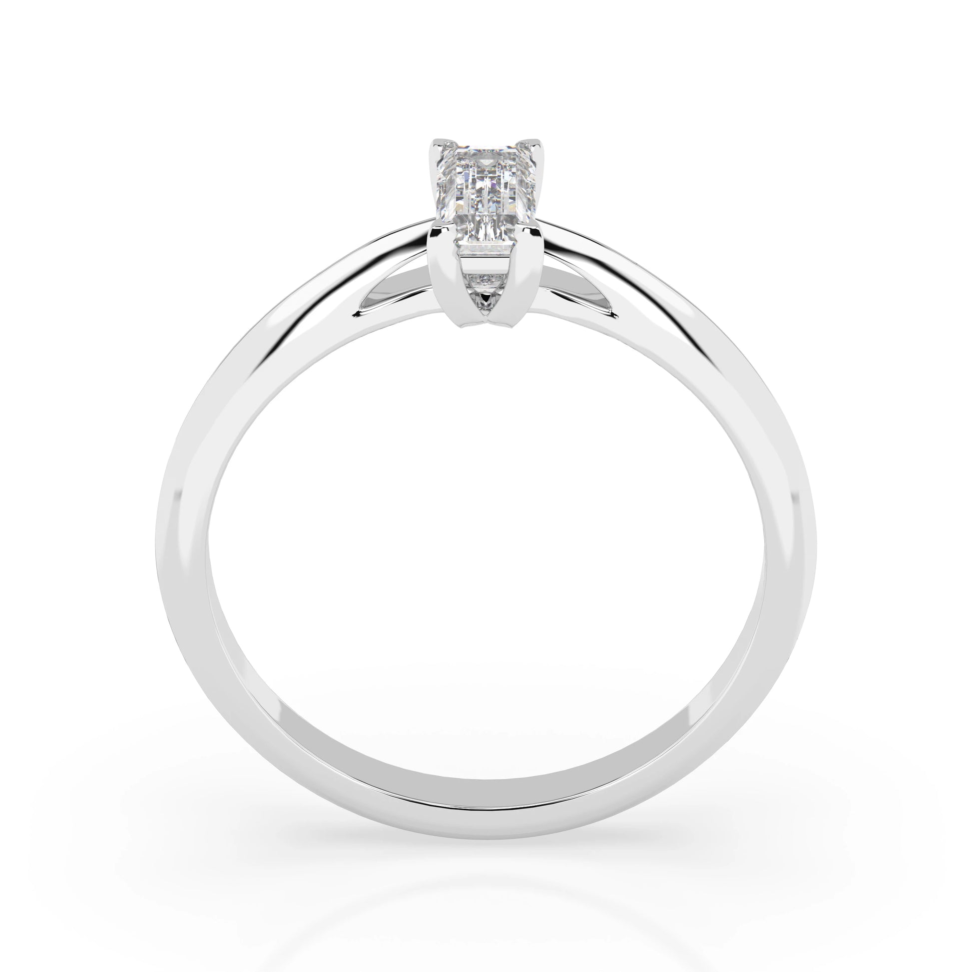 Solitaire Ring (Baguette), 0.3 ct — 101-10190(0.30)BAQ
