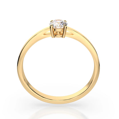 Solitaire Ring (Round), 0.25 ct — 101-10012/1(4.0)