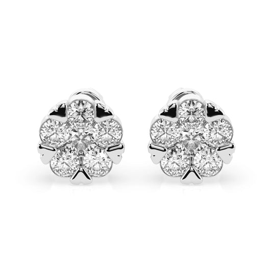 Illusion Earring (Round), 0.3 ct — 102-10015/2(3.4)