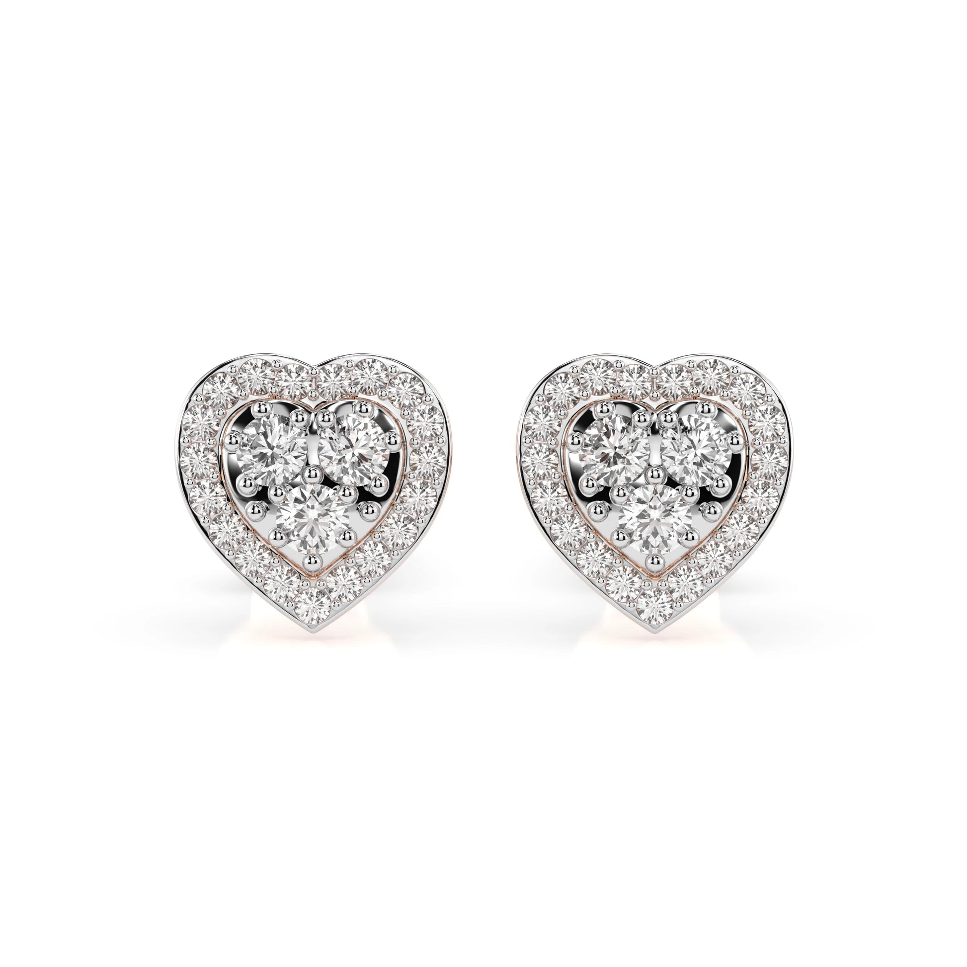 Illusion Earring (Round), 0.17 ct — 102-10096