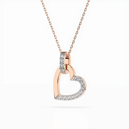 Minimalism Necklace (Round), 0.18 ct — 104-10058